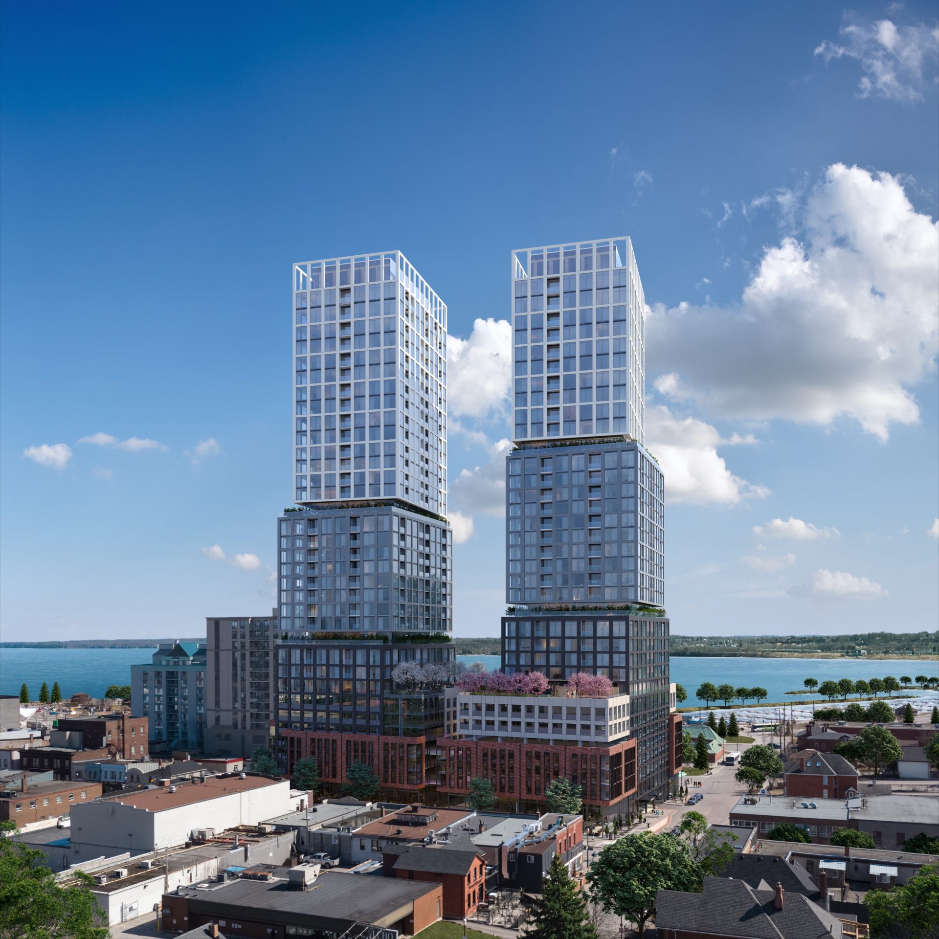 Debut Waterfront Residences, Barrie – exterior