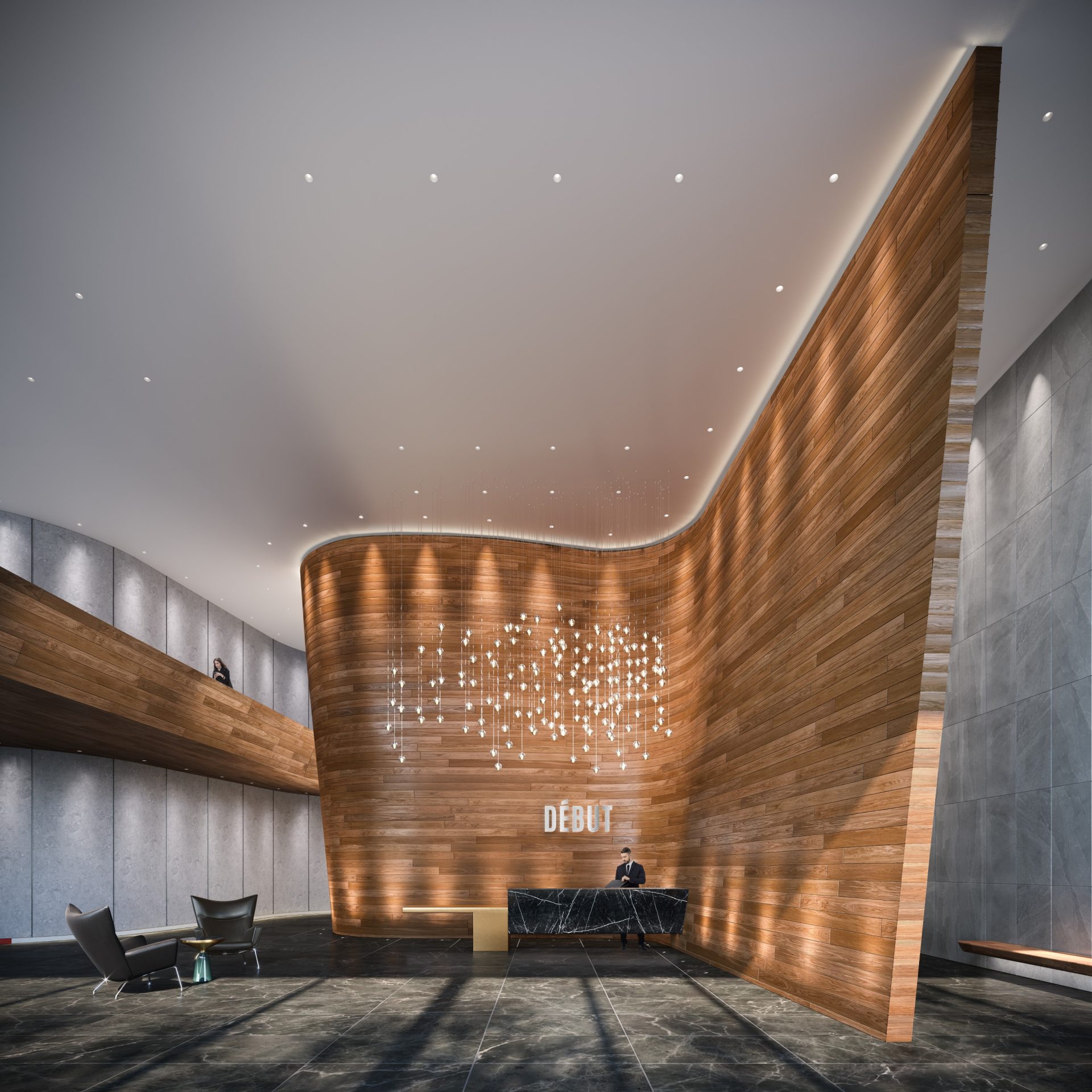 Debut Waterfront Residences, Barrie – lobby
